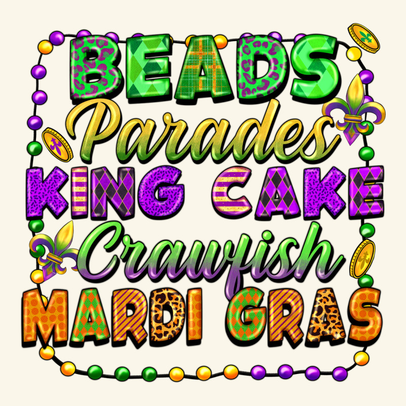 Beads Parades King Cake Crawfish Mardi Gras Premium Hoodie by FaDigitalArtStudio | Teevron