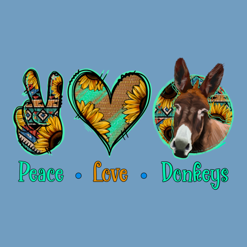 Peace Love Donkeys Urban Heavy Tee by Bettercallsaul | Teevron