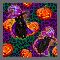 Witchy Cat And Pumpkins Seamless Paternal Premium Sweatshirt | Teevron