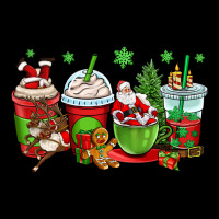 Christmas Santa Claus Coffee Cups Zipper Hoodie | Teevron