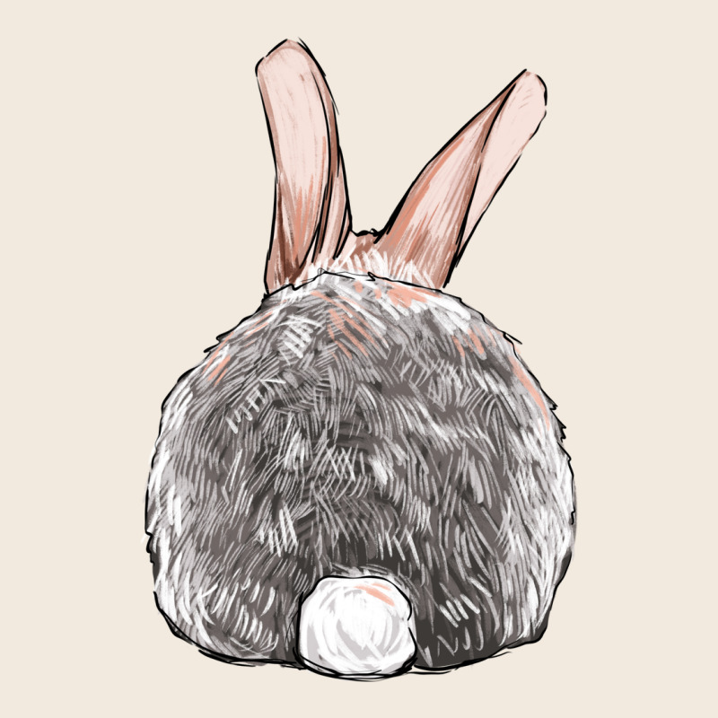 Easter Bunny Back View Zipper Hoodie by OliviaCreatesArt | Teevron