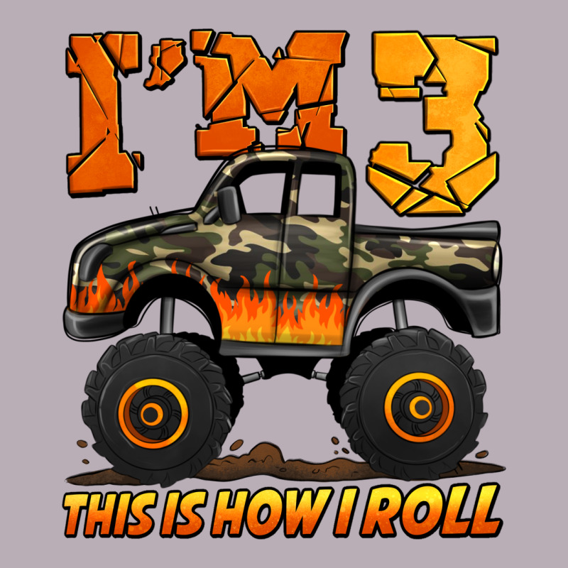 I'm Three This Is How I Roll Monster Truck Birthday Vintage Tee by Jasminsmagicworld | Teevron