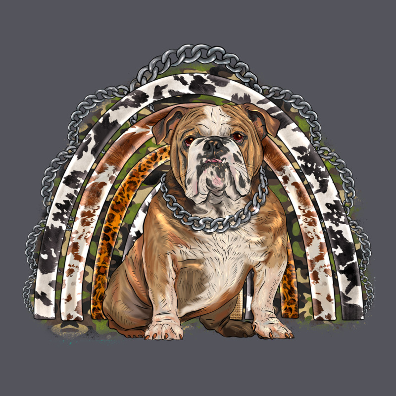 English Bulldog Rainbow Vintage Hoodie by BarkalooDesign | Teevron