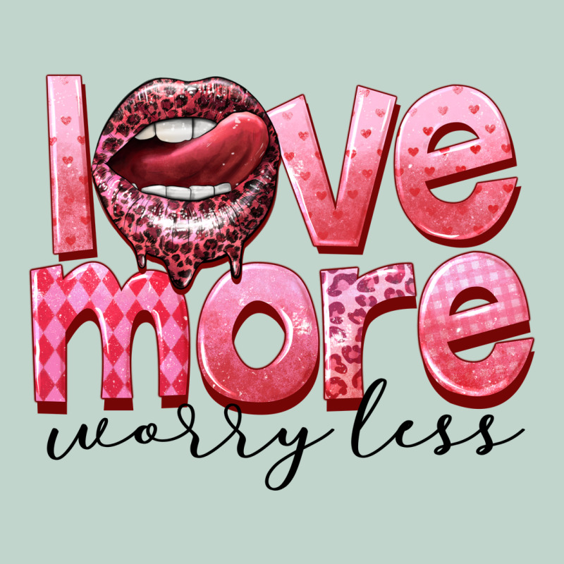 Love More Worry Less Zipper Hoodie by FaDigitalArtStudio | Teevron