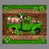 St Patricks Farm Animals Truck Vintage Tee | Teevron