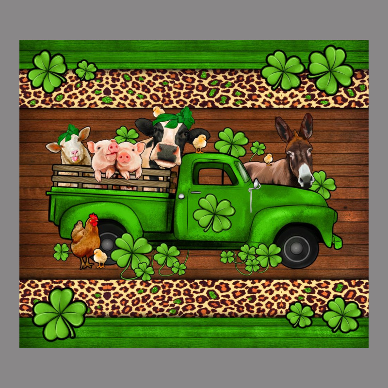 St Patricks Farm Animals Truck Vintage Tee by Jasminsmagicworld | Teevron
