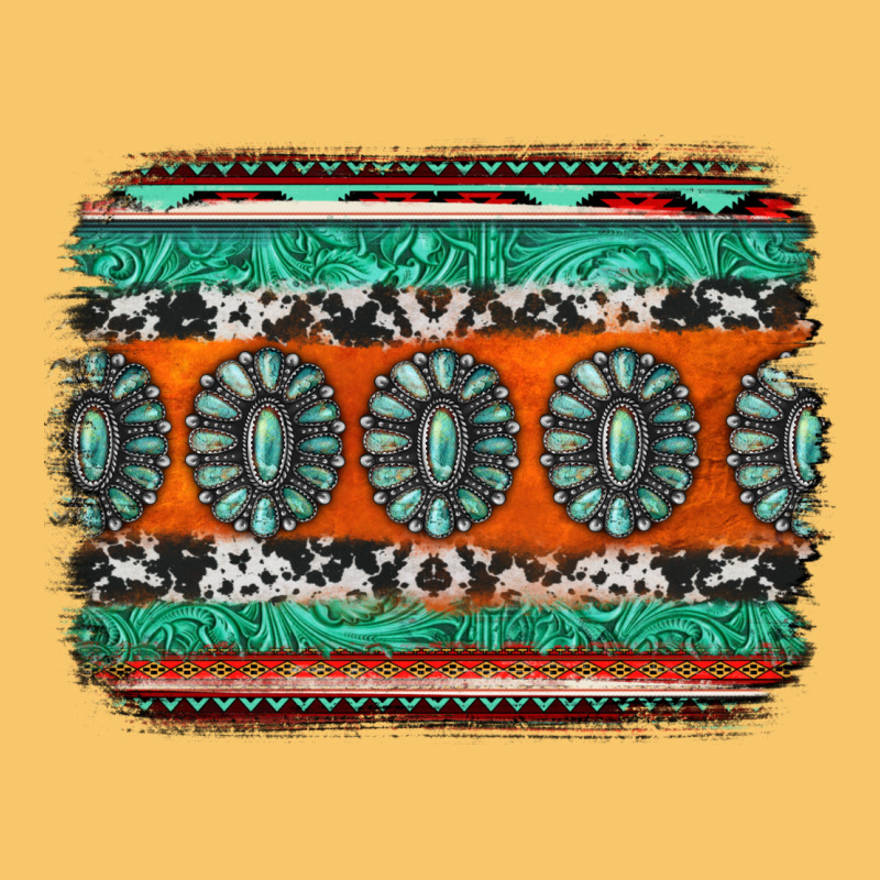 Turquoise Western Background Vintage Hoodie by Jasminsmagicworld | Teevron