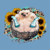 Hedgehog With Sunflower Urban Heavy Tee | Teevron