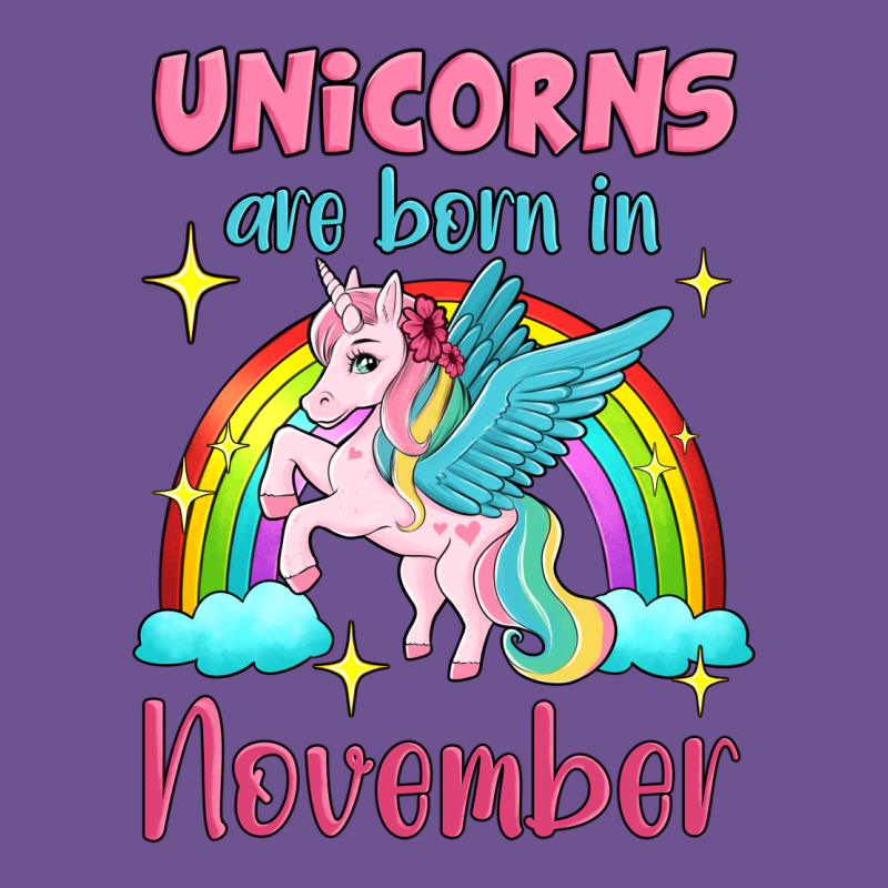 Unicorns Are Born In November Vintage Tee by Jasminsmagicworld | Teevron