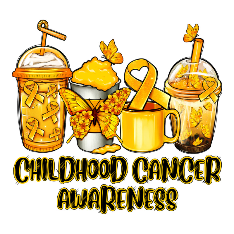 Childhood Cancer Awareness Coffee Cups Premium Tee by NancyCooperArtShop | Teevron