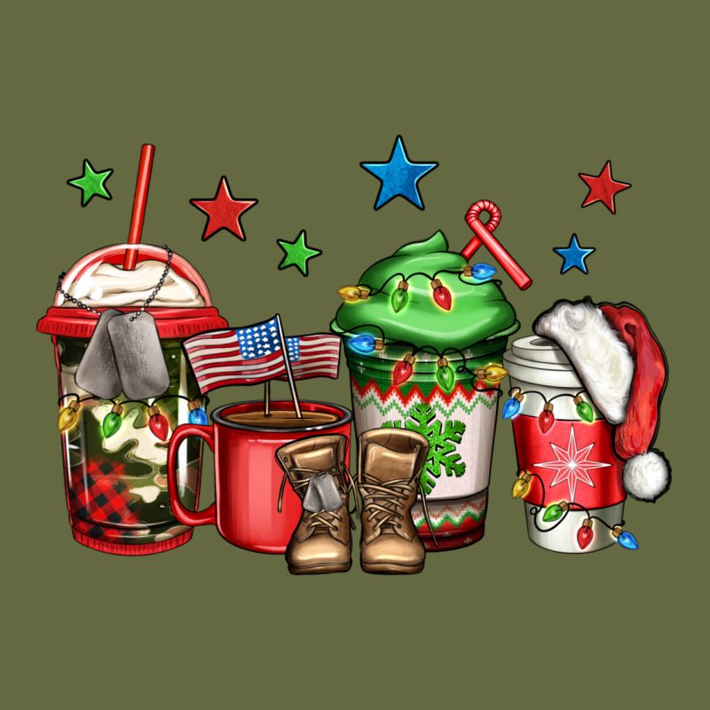 Army Christmas Coffee Long Sleeve Tee by Jasminsmagicworld | Teevron