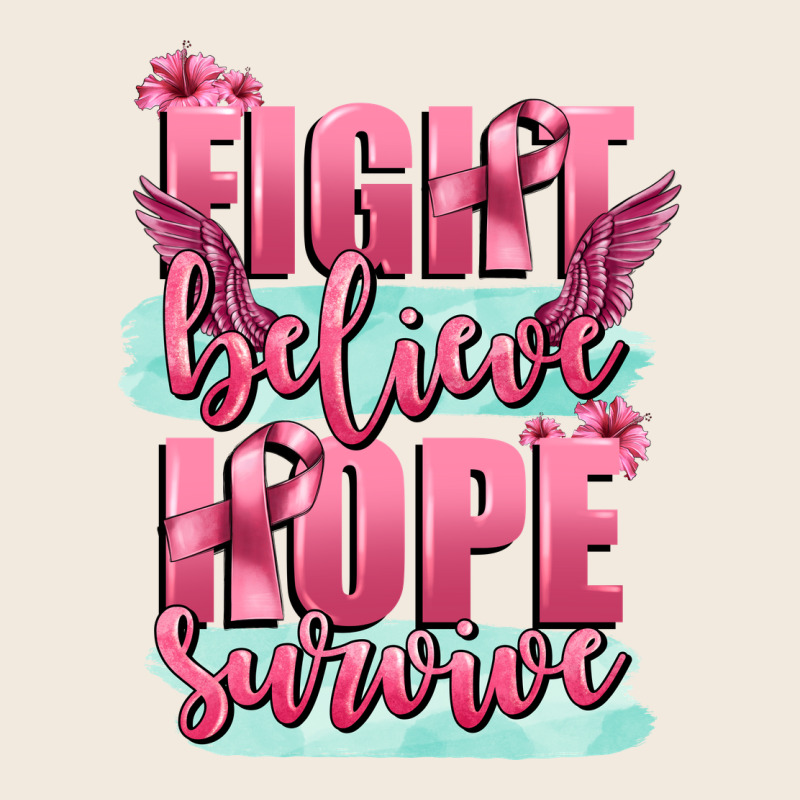Fight Believe Hope Survive Cancer Awareness Zipper Hoodie by FaDigitalArtStudio | Teevron