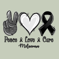 Peace Love Cure Melanoma Cancer Ladies Tee | Teevron