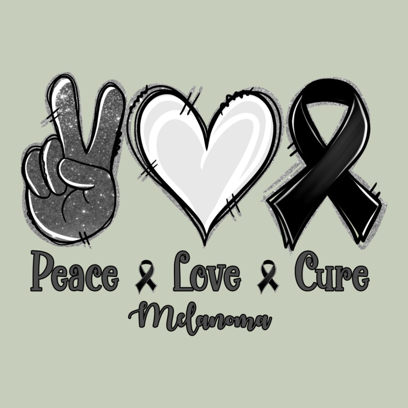 Peace Love Cure Melanoma Cancer Ladies Tee by Jasminsmagicworld | Teevron