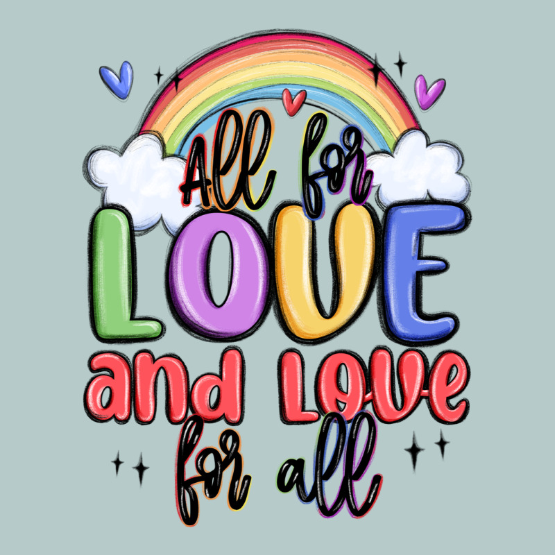 All For Love And Love For All Heavy Core Tee by MaliasSmallBusiness | Teevron