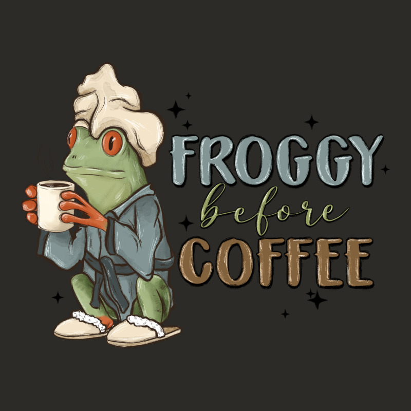 Froggy Before Coffee Heavy Core Tee by MaliasSmallBusiness | Teevron