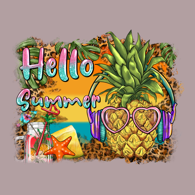 Hello Summer Pineapple Vintage Hoodie by BarkalooDesign | Teevron