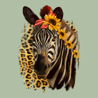 Zebra With Sunflowers Urban Heavy Tee | Teevron