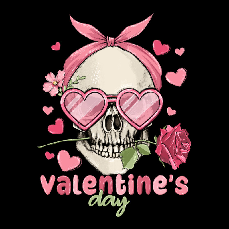 Valentine's Day Skull Ladies Tee by MaliasSmallBusiness | Teevron
