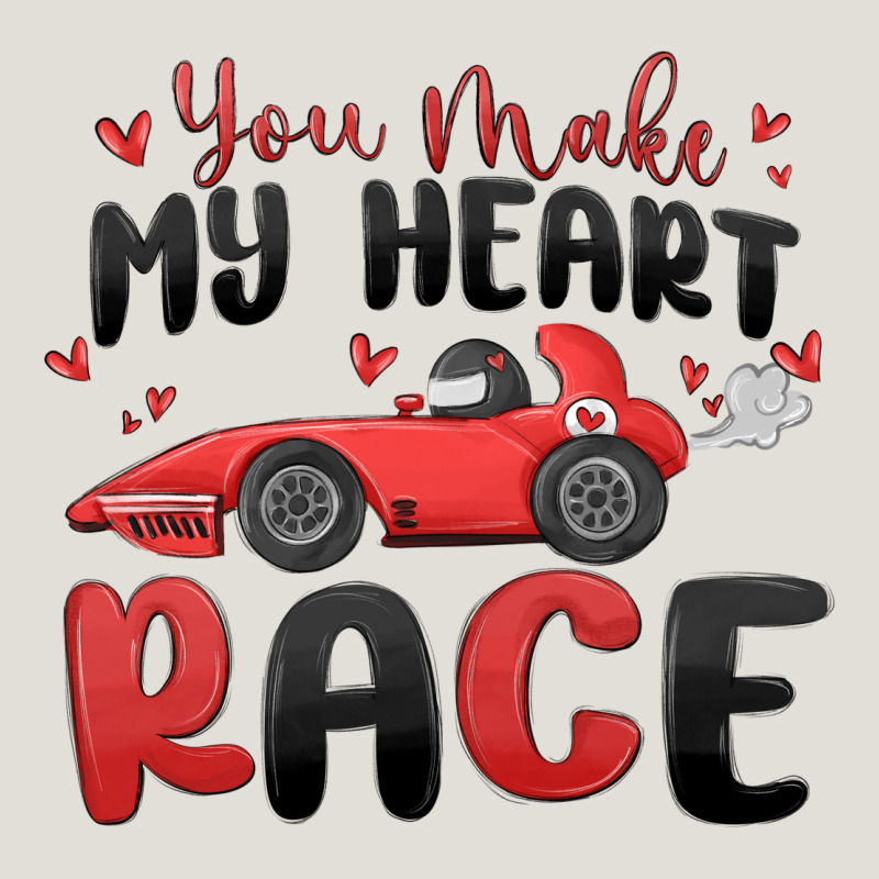 You Make My Heart Race Valentine's Day Heavy Core Tee by MaliasSmallBusiness | Teevron