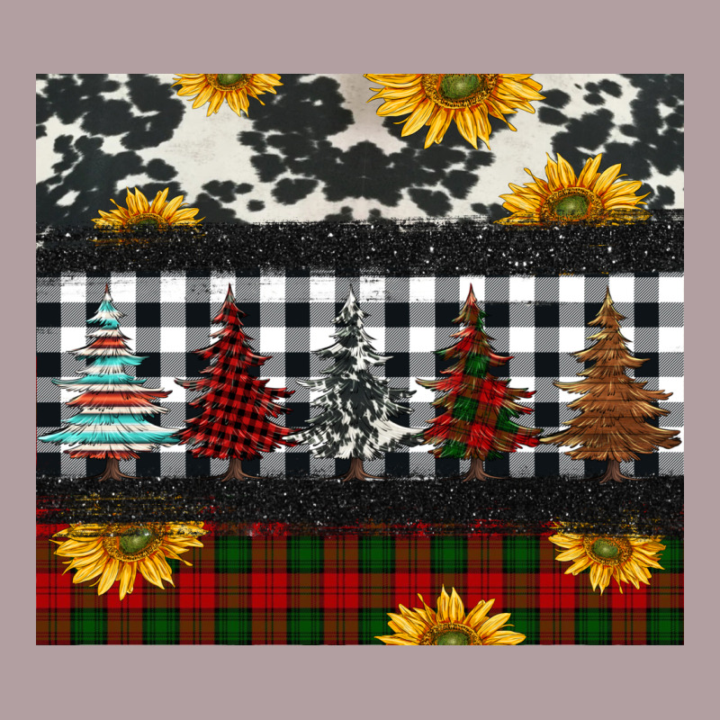 Christmas Trees And Sunflowers Vintage Hoodie by Jasminsmagicworld | Teevron