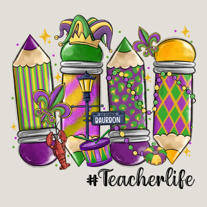 Mardi Gras Teacher Life Heavy Core Tee by MaliasSmallBusiness | Teevron