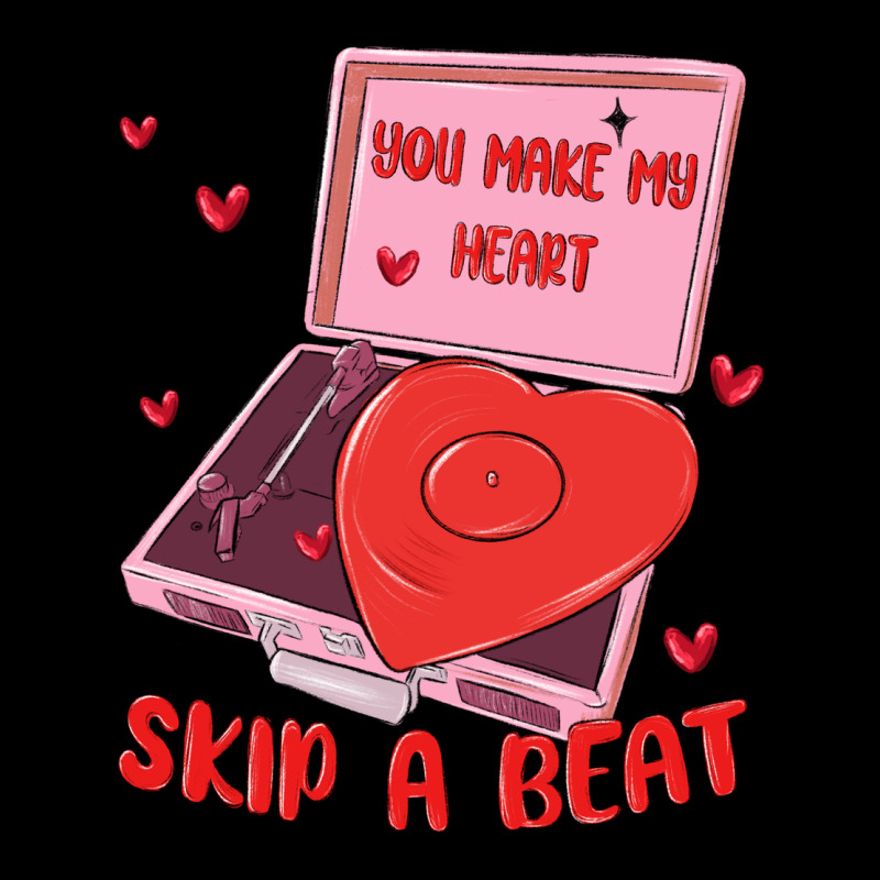 Heart Record Player Ladies Tee by MaliasSmallBusiness | Teevron