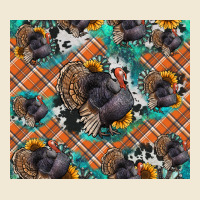 Thanksgiving Turkey Sunflower Turquoise Premium Tee | Teevron