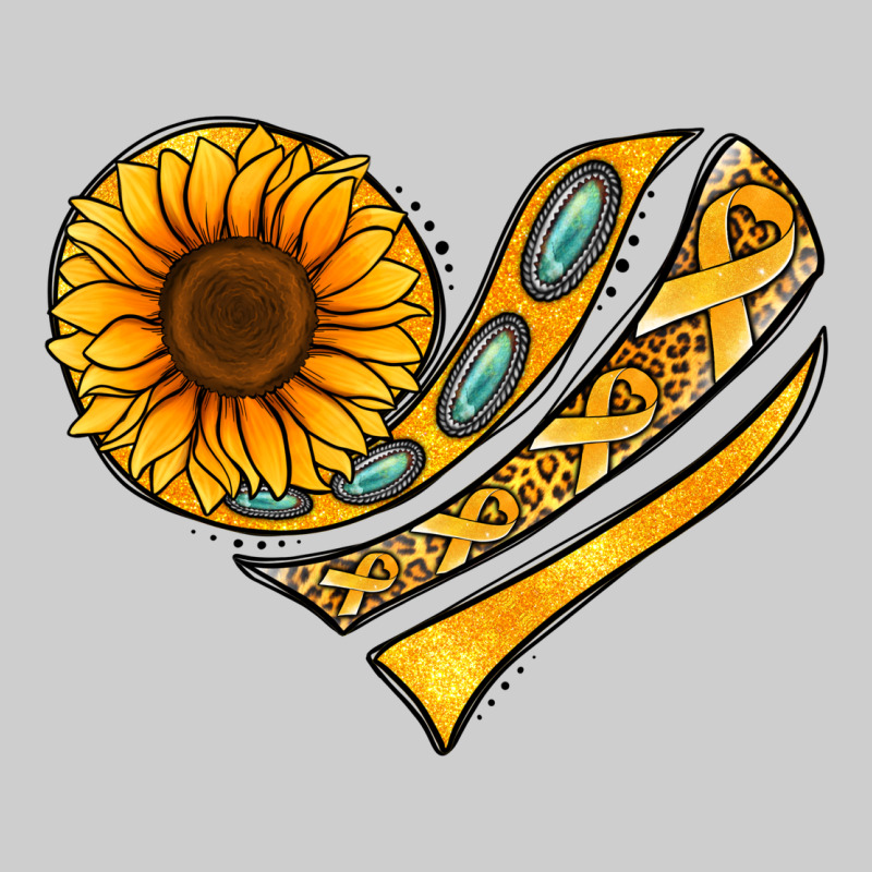 Childhood Cancer Awareness Heart Premium Tee by NancyCooperArtShop | Teevron