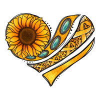 Childhood Cancer Awareness heart | Teevron