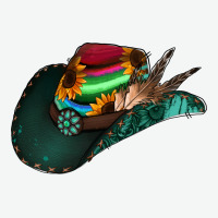 Aztec Sunflower Cowboy Hat Urban Heavy Tee | Teevron