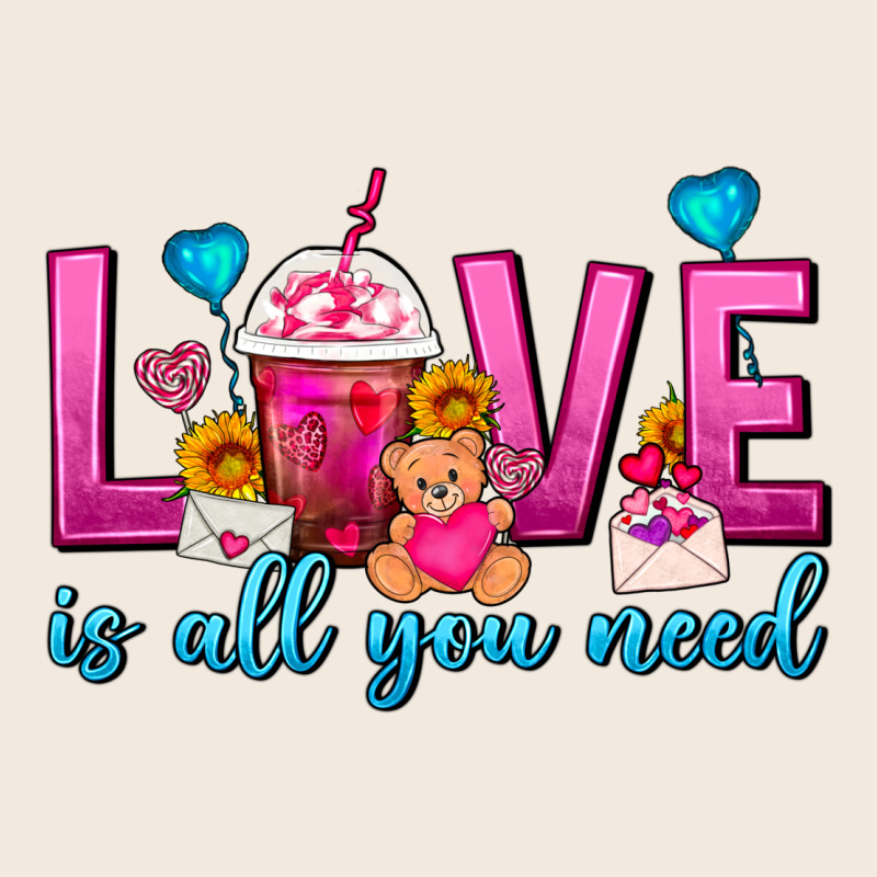 Love Is All You Need Valentines Day Frappe Coffee Zipper Hoodie by FaDigitalArtStudio | Teevron
