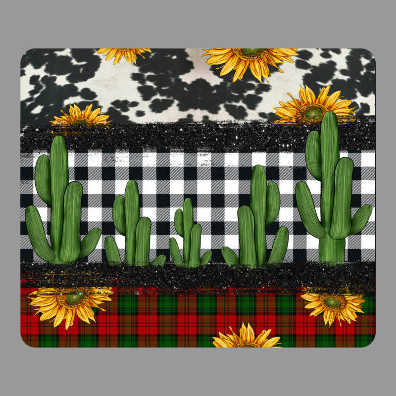 Cowhide Cacti Sunflowers Christmas Mousepad Vintage Hoodie by Jasminsmagicworld | Teevron
