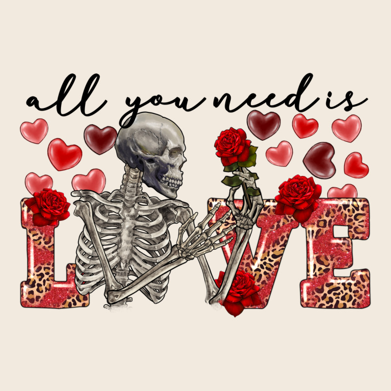 Skeleton All You Need Is Love Zipper Hoodie by FaDigitalArtStudio | Teevron