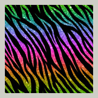 Zebra Glitter Seamless Pattern Heavyweight Hoodie | Teevron