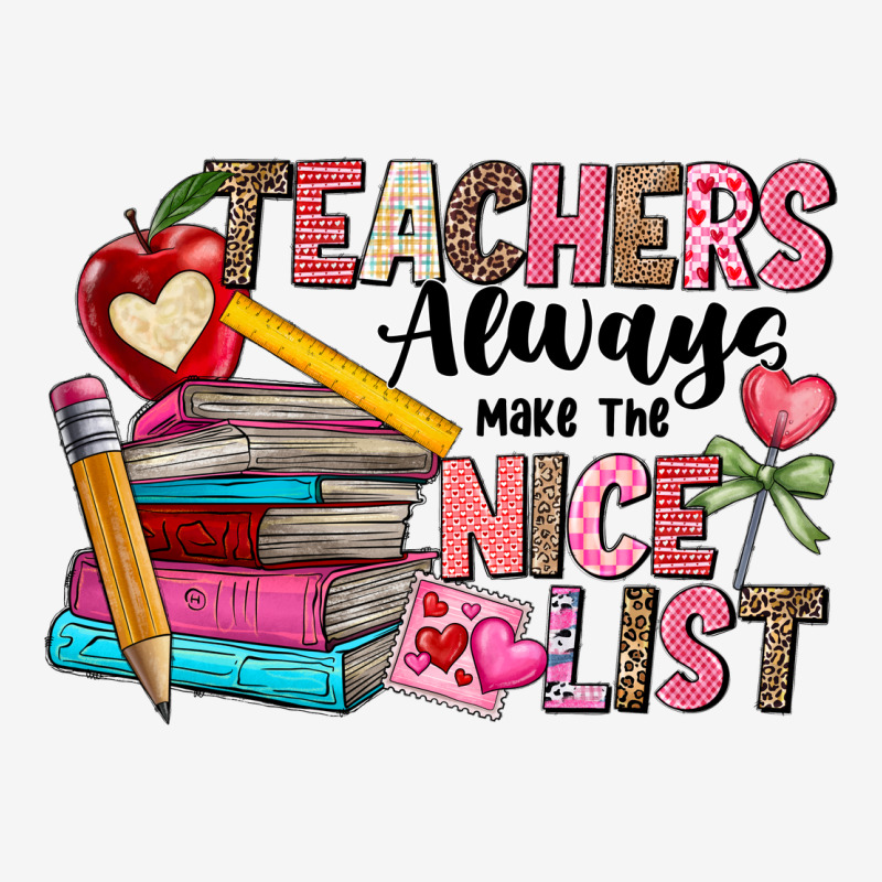 Teachers Always Make The Nice List Urban Hoodie by CowhideDigitalArt | Teevron