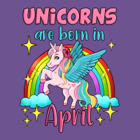 Unicorns Are Born In April Vintage Tee | Teevron