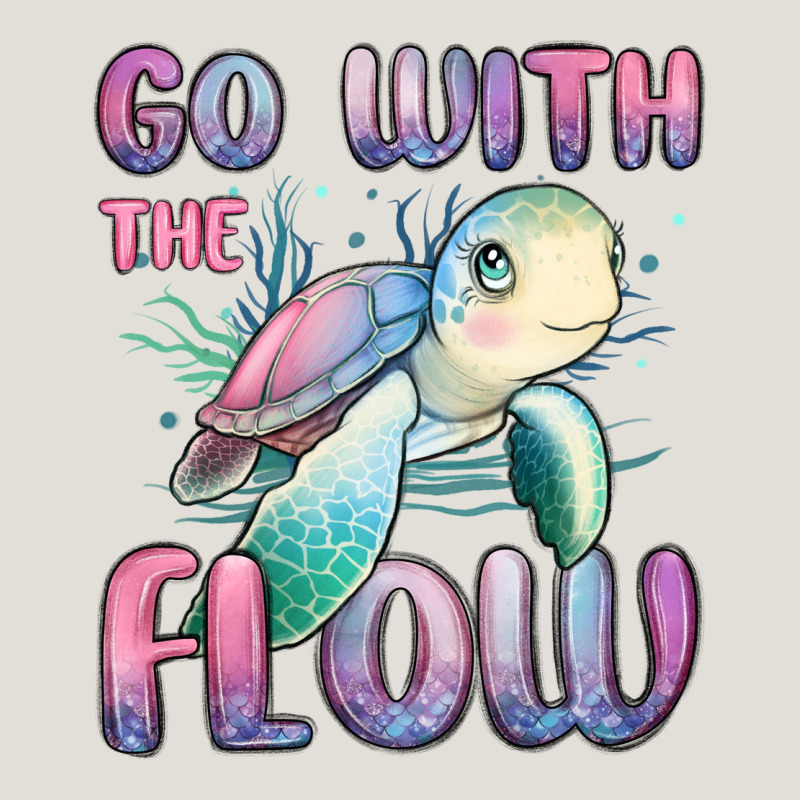Go With Flow Turtle Heavy Core Tee by MaliasSmallBusiness | Teevron