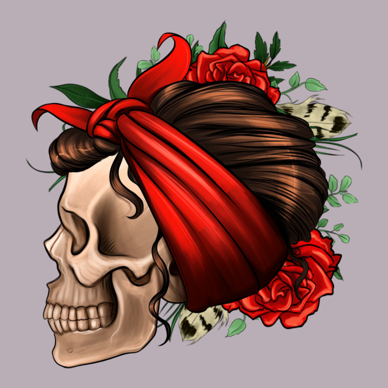 Bandana And Roses Skull Vintage Tee by Jasminsmagicworld | Teevron