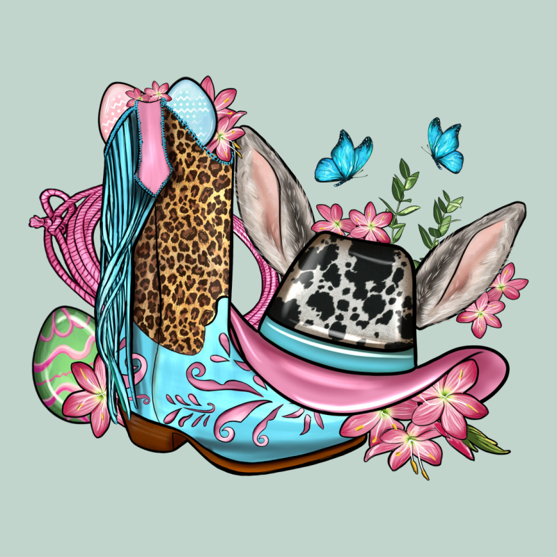 Easter Cowboy Boots Hat Zipper Hoodie by OliviaCreatesArt | Teevron