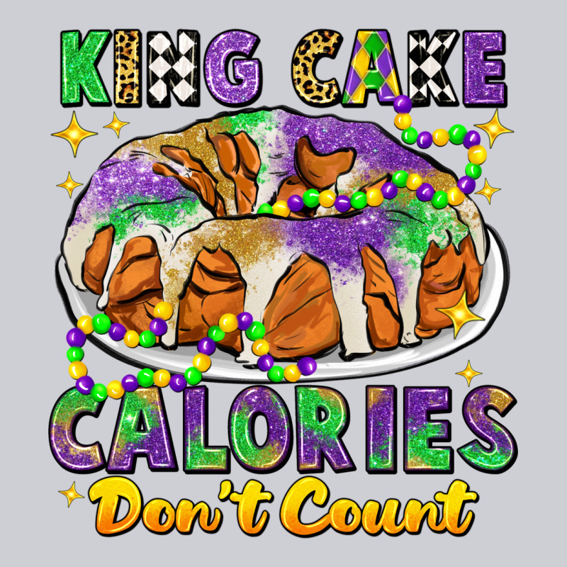 King Cake Calories Dont Count Mardi Gras Heavyweight Sweatshirt by CowGirlArtShop | Teevron