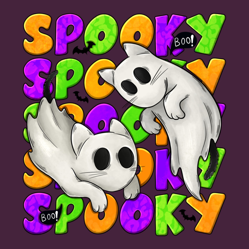 Spooky With Ghost Cats Long Sleeve Tee by texasbilliewilder | Teevron