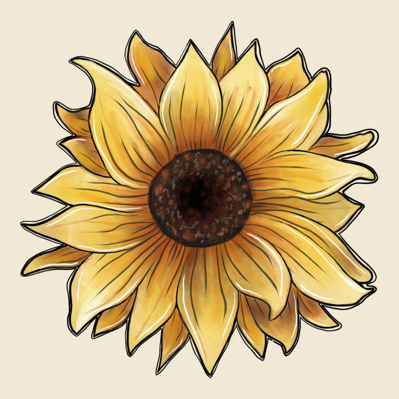 Watercolor Sunflower Premium Tee by JahusDesignShop | Teevron