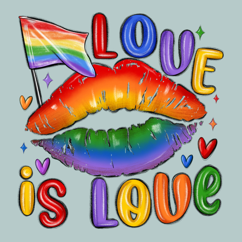 Love Is Love Lips Heavy Core Tee by MaliasSmallBusiness | Teevron