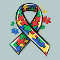 Autism Puzzle Ribbon Heavy Core Tee | Teevron