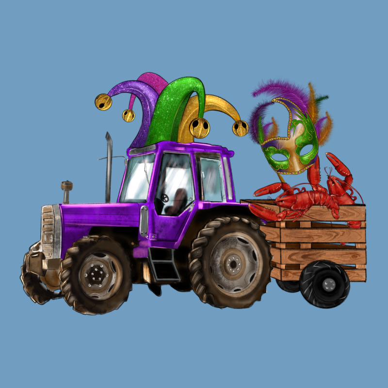 Mardi Gras Mask Crawfish Farm Tractor Urban Heavy Tee by RanaPortraitStore | Teevron