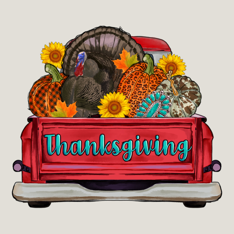 Thanksgiving Truck Turkey Pumpkin Heavy Core Tee by AdoDesignShop | Teevron