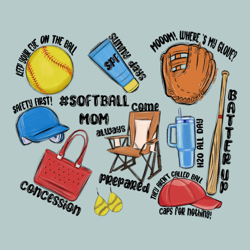 Softball Mom Heavy Core Tee by MaliasSmallBusiness | Teevron