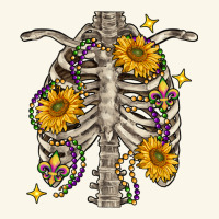 Mardi Gras Chest Sunflowers Skeleton Premium Hoodie | Teevron