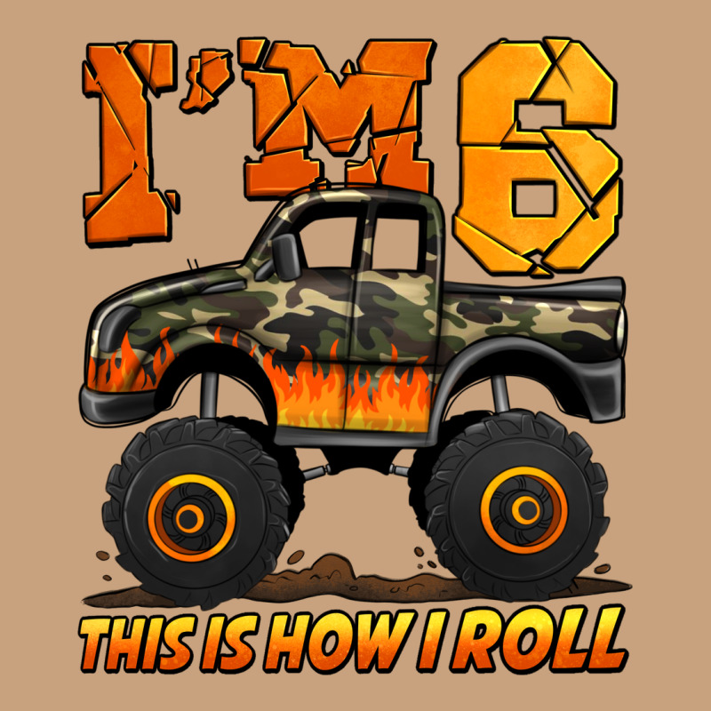 I'm Six This Is How I Roll Monster Truck Birthday Vintage Tee by Jasminsmagicworld | Teevron